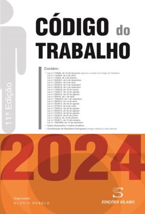 Código do Trabalho 2024 – 9789895613908 Glória Rebelo