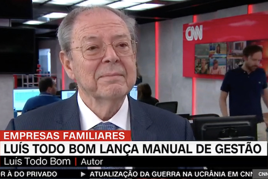 Luís Todo Bom em entrevista à CNN sobre a segunda edição do seu livro «Manual de Gestão de Empresas Familiares»